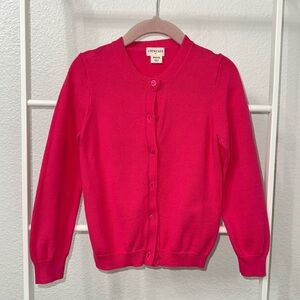 Crewcuts Vibrant Pink Button-Up Cardigan